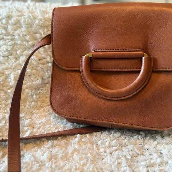 Madewell Brown Leather Crossbody Bag. Used once - Picture 3 of 6